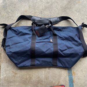 Tumi Alpha Travel Satchel-Storm Blue Bag EUC